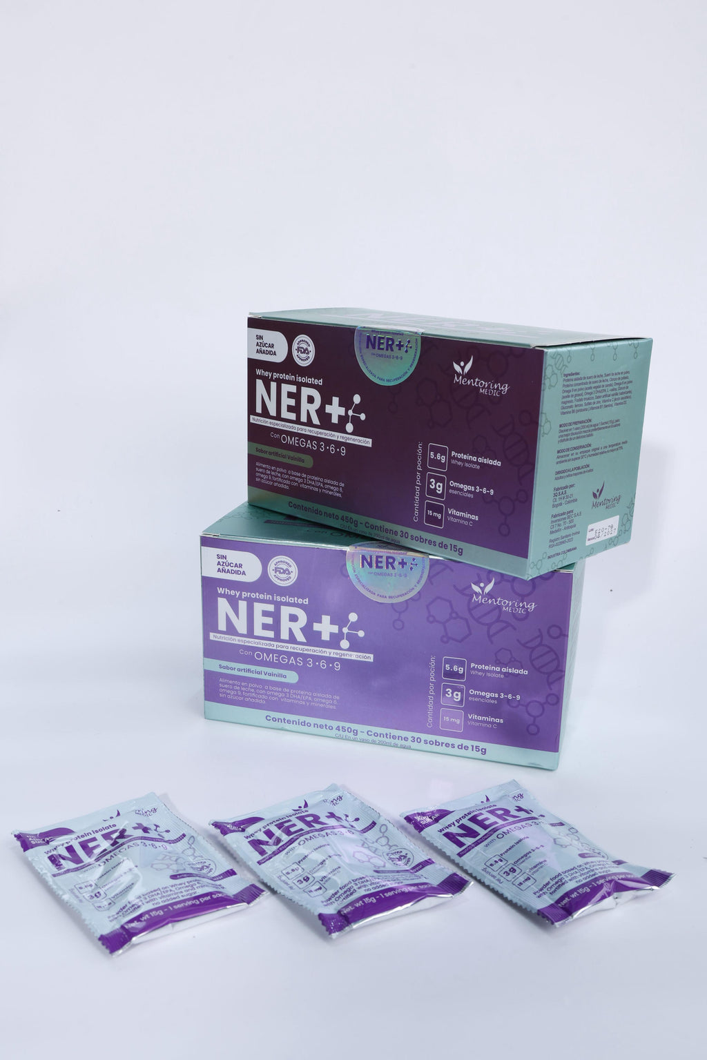 NER+®️ – Post-operative Smart Protein with Omegas, Vitamins, and Minerals (Vanilla Flavor, Box of 30 sachets)