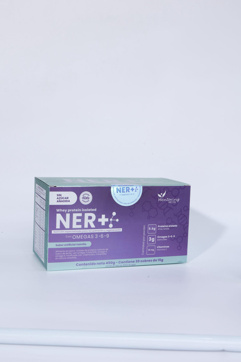 NER+®️ – Post-operative Smart Protein with Omegas, Vitamins, and Minerals (Vanilla Flavor, Box of 30 sachets)