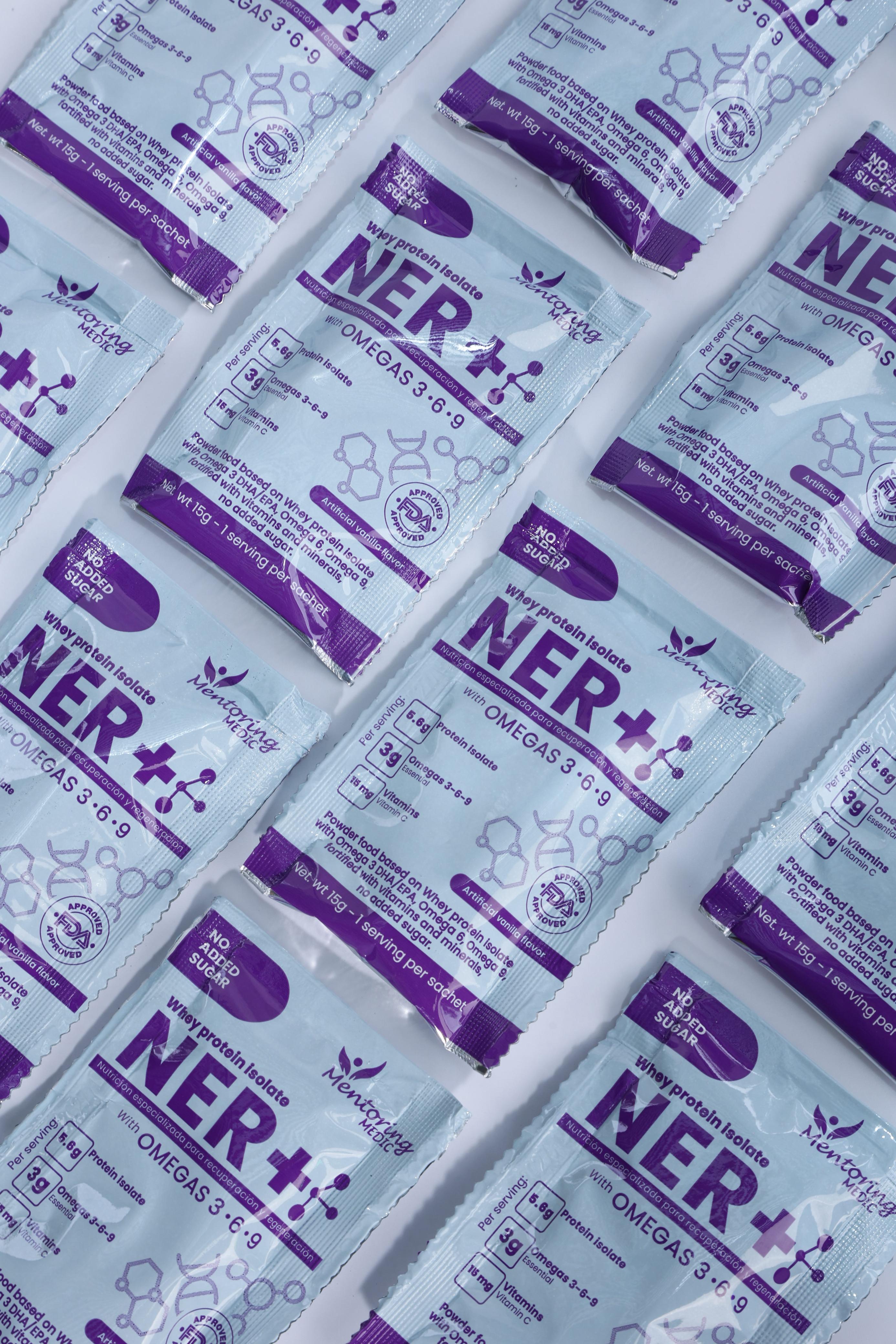 NER+®️ – Post-operative Smart Protein with Omegas, Vitamins, and Minerals (Vanilla Flavor, Box of 30 sachets)
