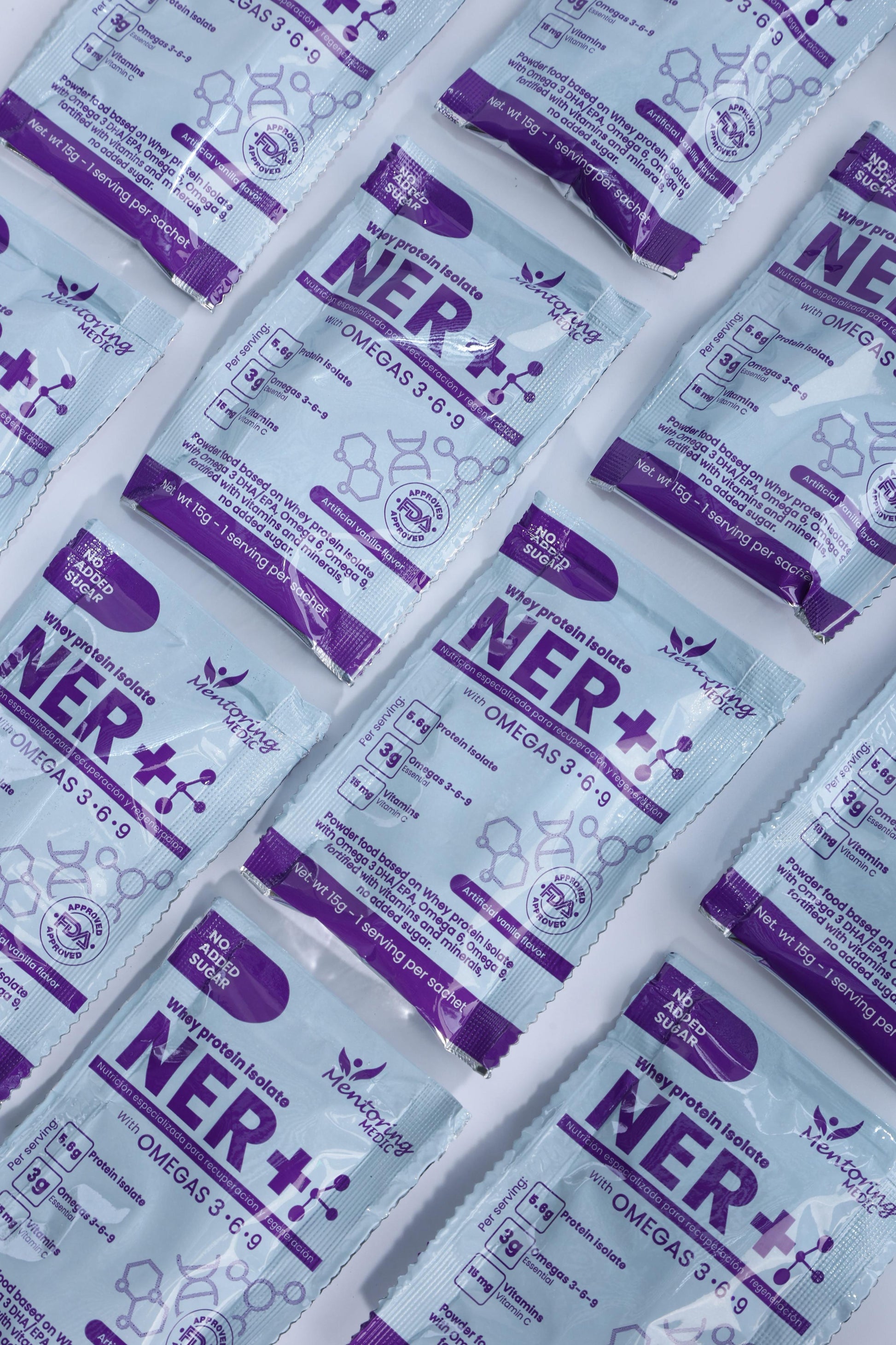 NER+®️ – Post-operative Smart Protein with Omegas, Vitamins, and Minerals (Vanilla Flavor, Box of 30 sachets)
